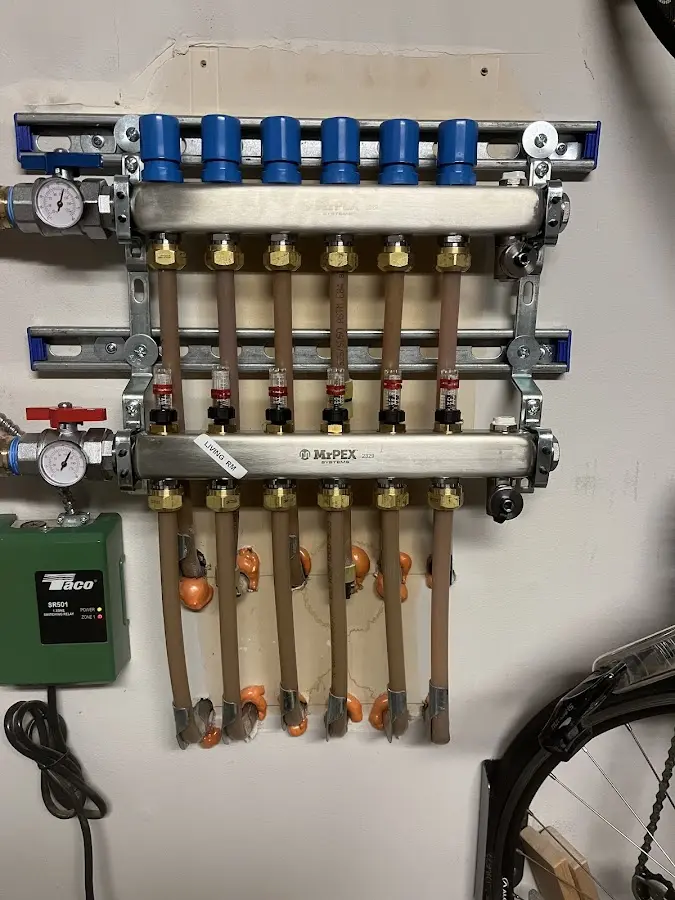 Plumber performing Gas Leak Detection at a residential property in Mount Kisco